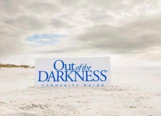 WALKERS TAKE TO THE BEACH TO FIGHT SUICIDE: Emerald Coast Out of the Darkness Walk