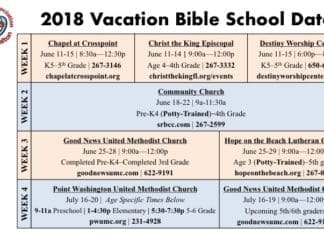 SoWal Ministers Association Announce Summer VBS Schedule