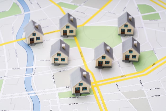 Small House Models On Map