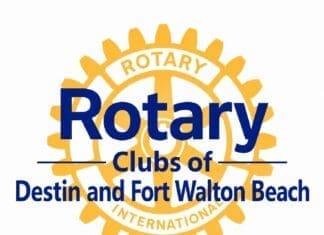 Rotary Club of Destin Expands Rescue Tube Project Across Okaloosa County Dual Logos (QR code bottom left) (1)
