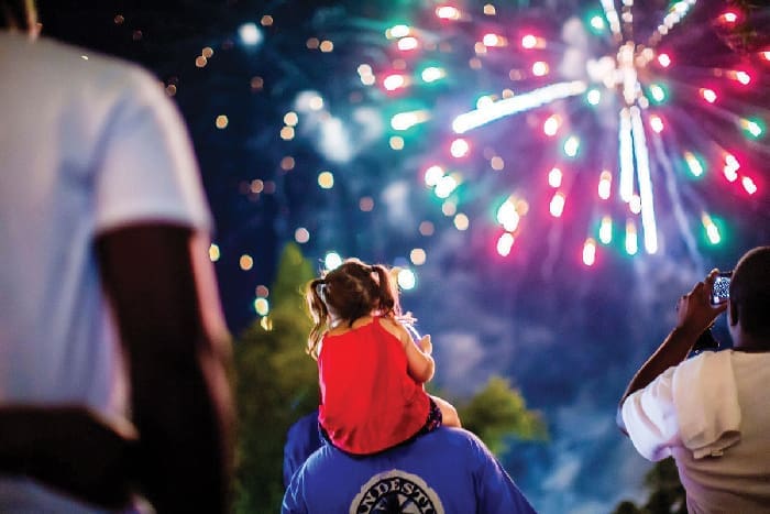 Baytowne 4th Fireworks Dad Shoulders Baytowne 4th Fireworks Dad Shoulders