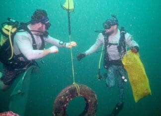 Veteran Divers Clear 1,000 Pounds of Local Reef Debris Force Blue 2