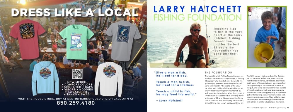 Larry Hatchett Fishing Foundation - 2026 Destin Fishing Rodeo program